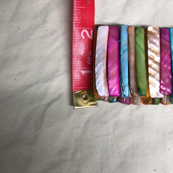 Multicolored shell elastic bracelet - Picture 4 of 4